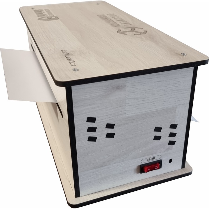 A4-es dokumentum első/hátsó fertőtlenítő doboz 2 db Philips UV-C 24W-os lámpával
