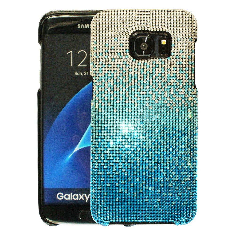 Husa de protectie spate Bling World LCC 114, pentru Galaxy S6, alb/bleu