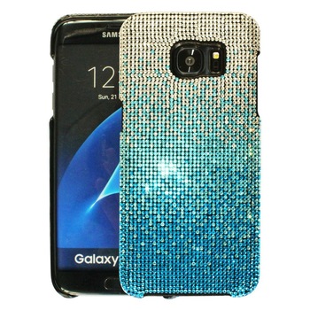 Husa de protectie spate Bling World LCC 114, pentru Galaxy S6, alb/bleu Husa de protectie spate Bling World LCC 114, pentru Galaxy S6, alb/bleu
