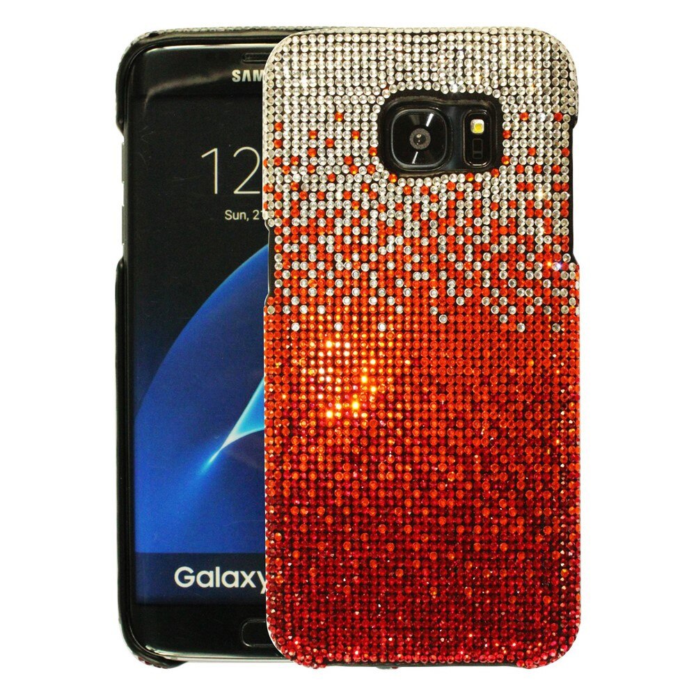 Husa de protectie spate Bling World LCC 115, pentru Galaxy S7 Edge, rosu