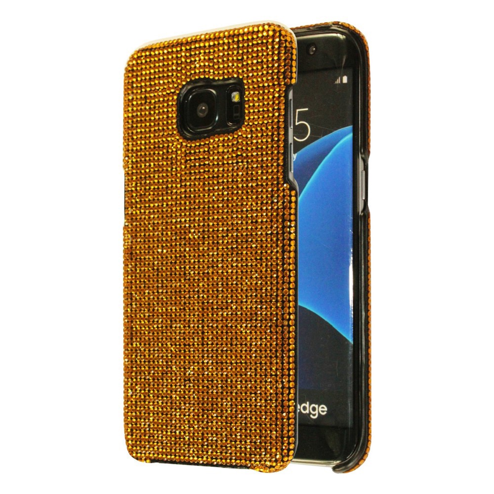 Husa de protectie spate Bling World LCC 104, pentru Galaxy S7 Edge, auriu