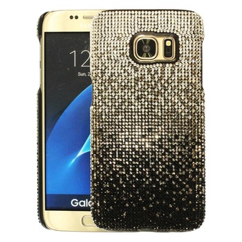 Husa de protectie spate Bling World LCC 110, pentru Galaxy S7, alb/negru Husa de protectie spate Bling World LCC 110, pentru Galaxy S7, alb/negru