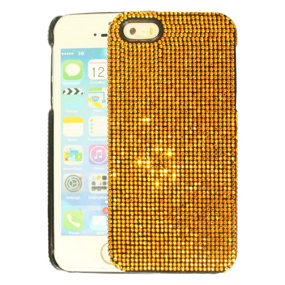 Husa de protectie spate Bling World LCC 104, pentru iPhone 5, auriu