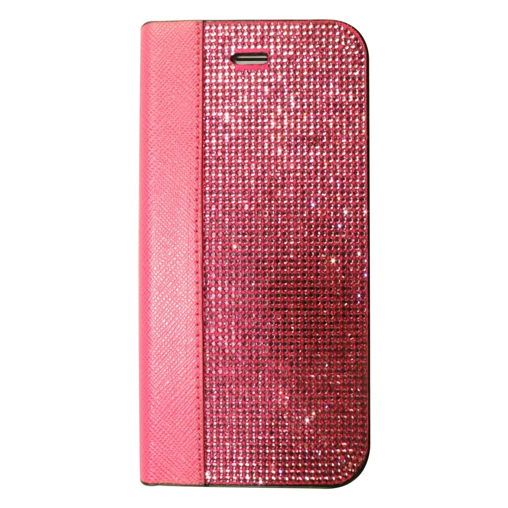 Husa flip Bling World LCWC 106, pentru iPhone 6, roz