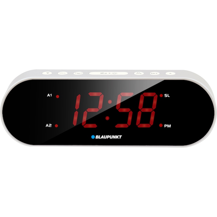 Радио с часовник Blaupunkt CR6SL, FM радио, Dual Alarm, Сребрист