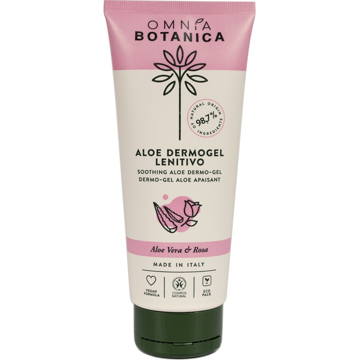 Omnia Botanica Aloe és rózsa tusfürdő, 200 ml