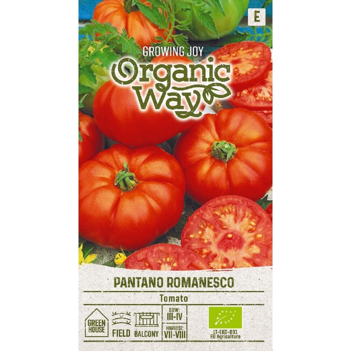 Seminte ecologice, Tomate Pantano Romanesco, Organic Way, plic, 0.1 grame