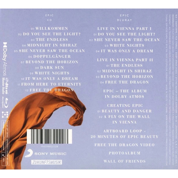 Schiller - Epic [Deluxe Ed.] (blu-ray+cd)