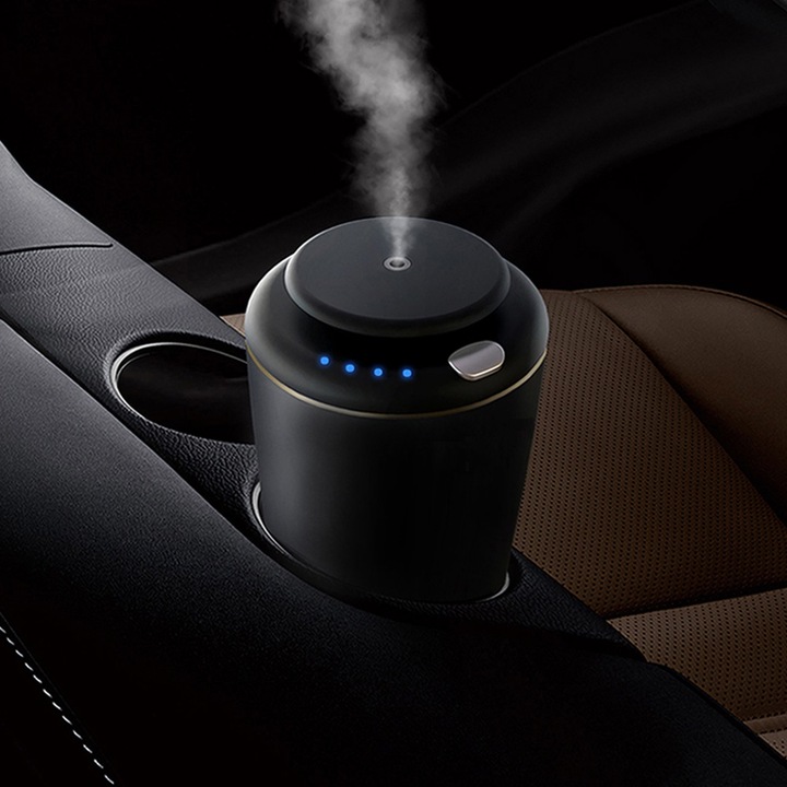 Difuzor odorizare auto, pentru uleiuri esentiale pure, 4U®, USB, 10ml Iasomie