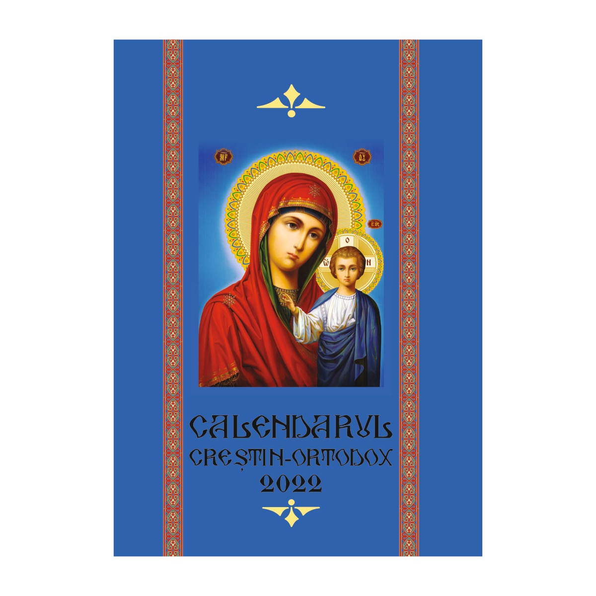 Calendar crestin tip carticica de buzunar, Albastru, 2022, 32 pag, format 16,5 x 11,5 cm