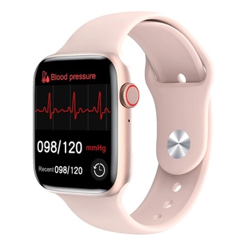 Set smartwatch si 2 bratari roz, Display Touch Screen 1,54'' Curbat, Notificar, Apeluri, Ritm Cardiac Set smartwatch si 2 bratari roz, Display Touch Screen 1,54'' Curbat, Notificar, Apeluri, Ritm Cardiac