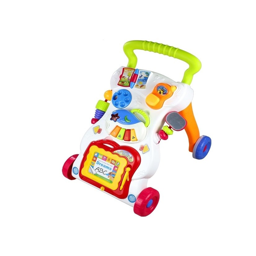 Antepremergator multifunctional pentru bebe, cu centru de activitati, LeanToys, 2222