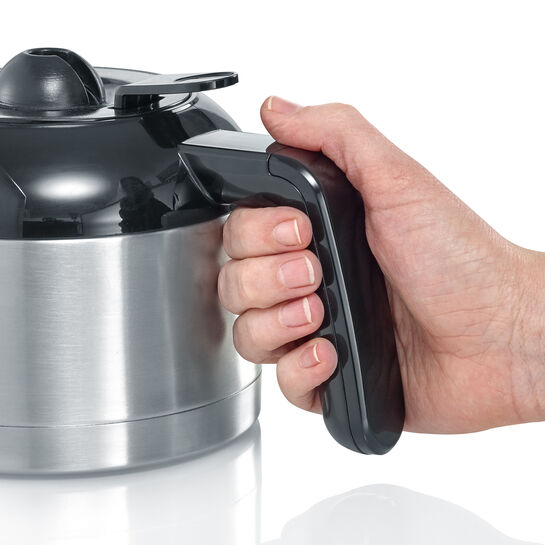 Cafetiera Severin KA 4845, putere 1000 W, recipient termic 1 L, 8 cesti, oprire automata, inox