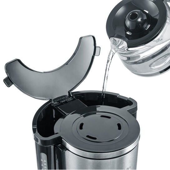 Cafetiera Severin KA 4845, putere 1000 W, recipient termic 1 L, 8 cesti, oprire automata, inox