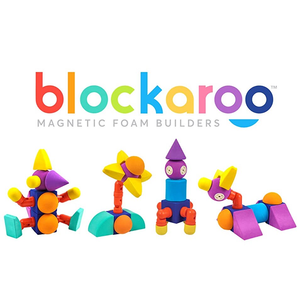Комплект кубчета от пяна с магнит Blockaroo, Castle 35 части - eMAG.bg