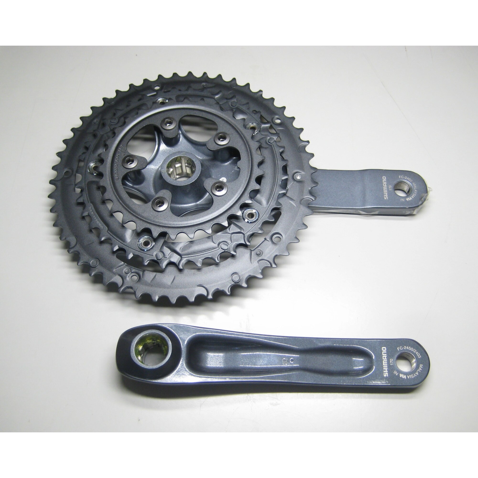Angrenaj SHIMANO CLARIS FC-2403, 3 X 8 viteze, 50/39/30 dinti, gri