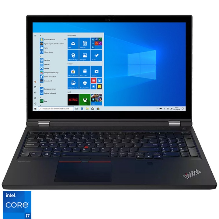 Лаптоп Lenovo ThinkPad T15g Gen 2, Intel® Corei7-11800H (24M Cache, up to 4.60 GHz), FHD, IPS, 15.6'', 16GB DDR4, 512GB SSD, GeForce RTX 3080 16GB, Windows 10 Pro, Black