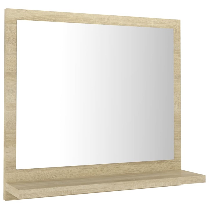 Oglinda de baie, stejar sonoma, 40 x 10,5 x 37 cm, PAL 804556