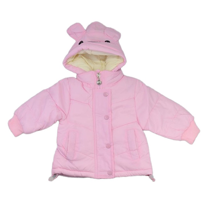 Párnázott kabát lányoknak Vitamin Baby MSZ-033-68, Pink 68571