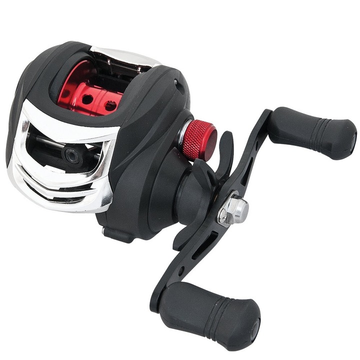 Макара за риболов на примамки, лява дръжка, за десничари, черна