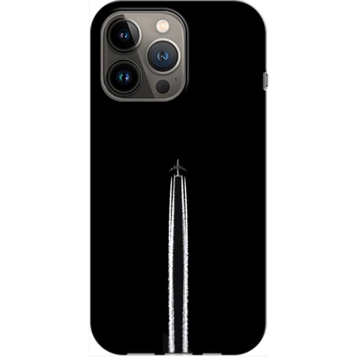 Husa compatibila cu Apple iPhone 13 Pro model Airplane, Silicon, TPU, Viceversa