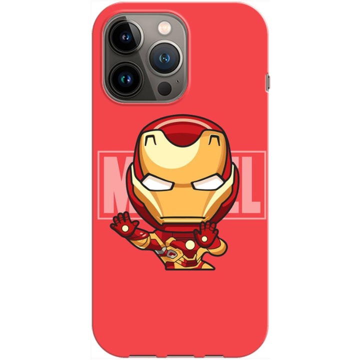 Калъф, съвместим с Apple iPhone 13 Pro модел Baby Iron Man, силикон, TPU, обратно