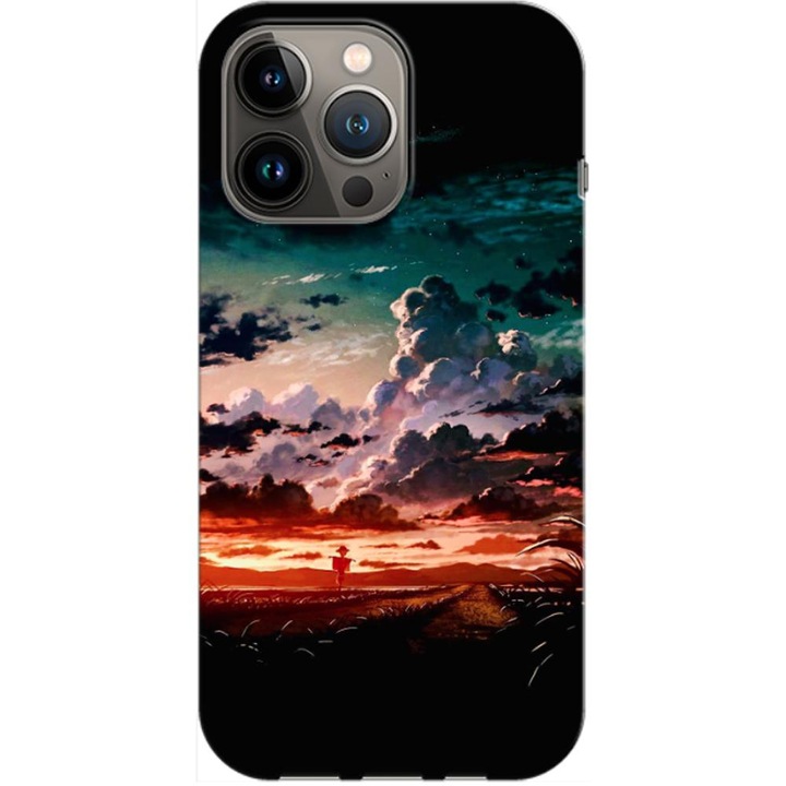 Husa compatibila cu Apple iPhone 13 Pro model Clouds, Silicon, TPU, Viceversa