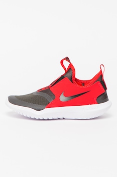 Nike - Спортни обувки Flex Runner с кожа, Фуксия, тъмносив