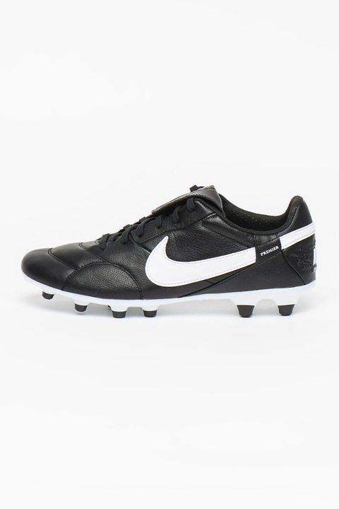 Nike, Pantofi unisex de piele pentru fotbal Premier III, Negru