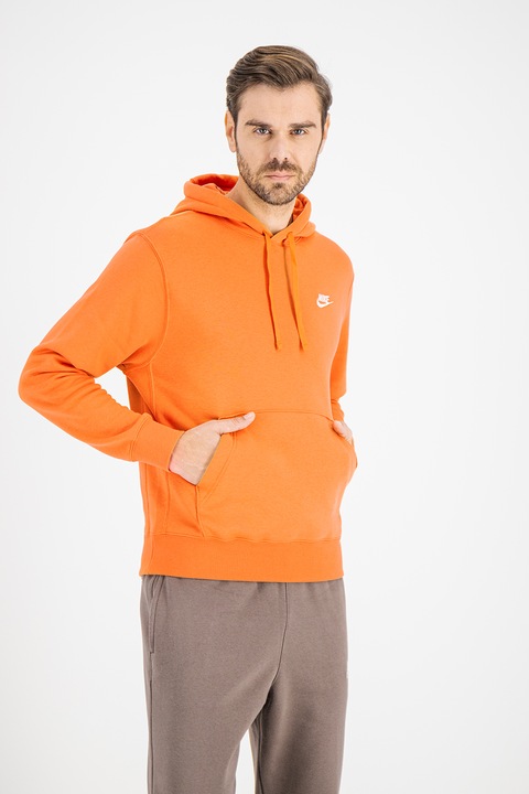 Nike, Hanorac cu buzunar kangaroo Sportswear Club, Portocaliu persan, 2XL