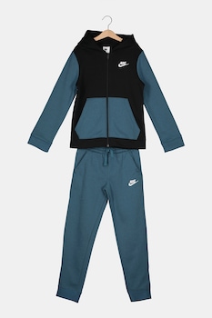 Nike - Спортен екип Core с цветен блок, Бензин синьо