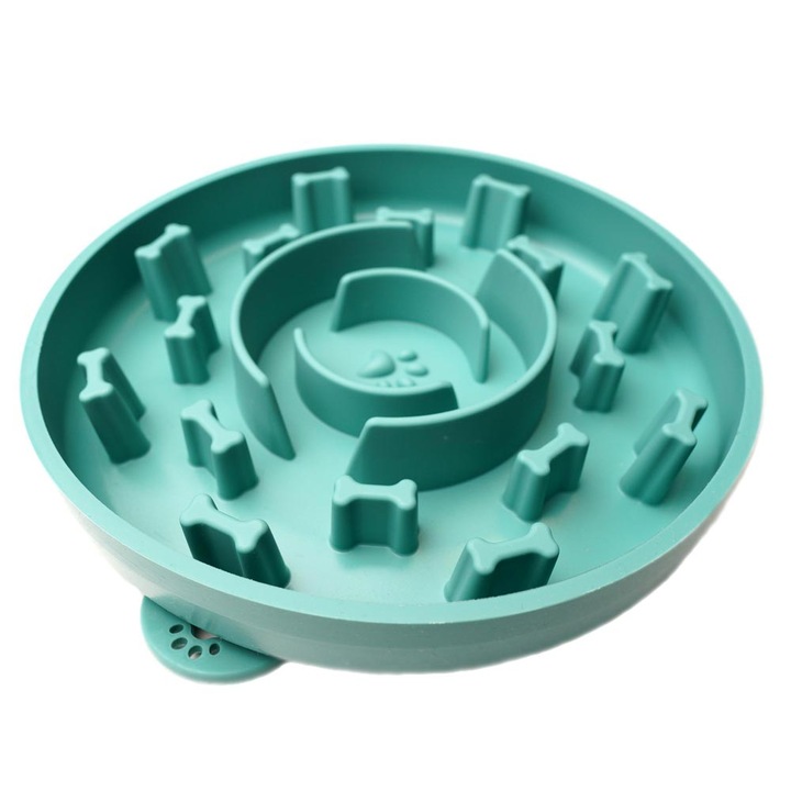 castron hranire lenta oktane 20 cm caini pentru mancare sau apa antiderapant silicon verde imagen 54_0_
6