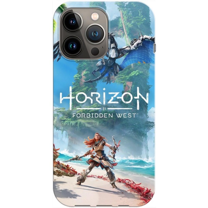 Husa compatibila cu Apple iPhone 13 Pro model Horizon Forbidden West, Silicon, TPU, Viceversa