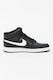 Nike, Спортни обувки Court Vision от еко кожа, Черен