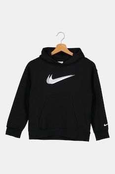 Nike - Худи с джоб кенгуру, Черен