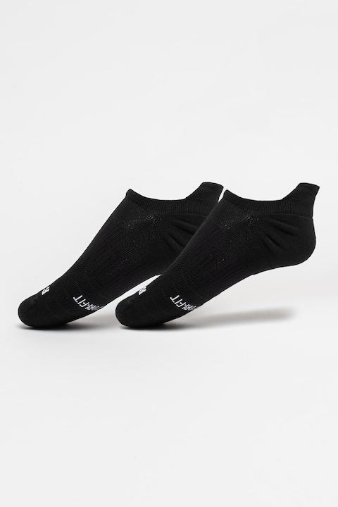 Nike, Унисекс къси чорапи Multiplier за бягане - 2 чифта, Бял/Черен