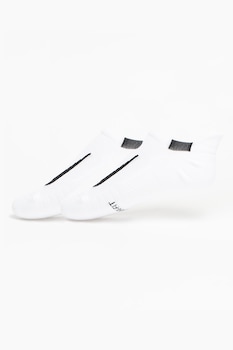 Nike - Унисекс изрязани чорапи за бягане - 2 чифта, Бял/Черен