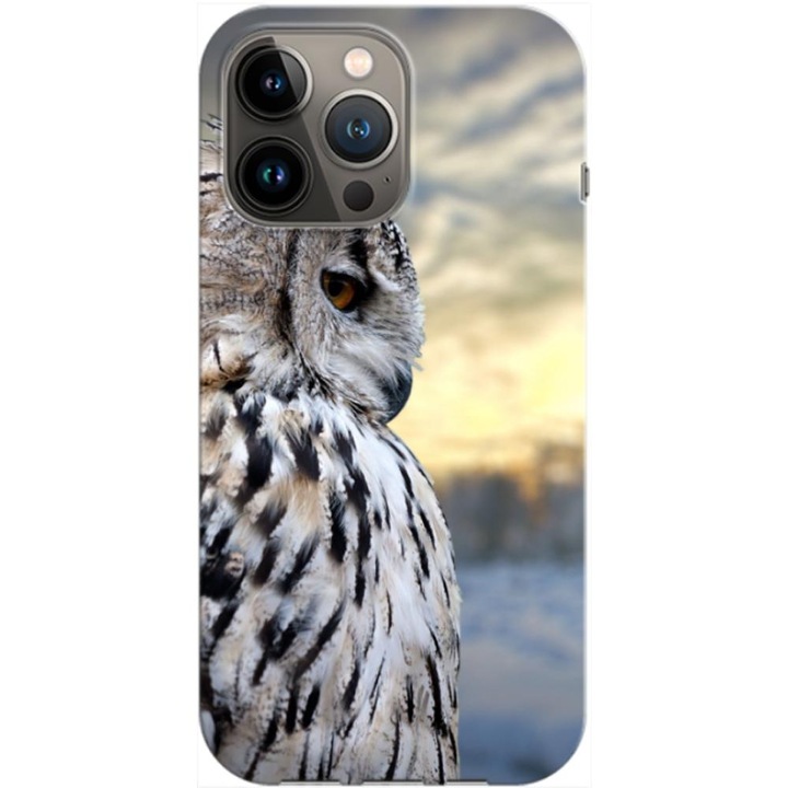 Husa compatibila cu Apple iPhone 13 Pro model Owl, Silicon, TPU, Viceversa