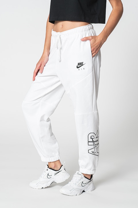 Nike, Спортен панталон Air с джобове, Бял