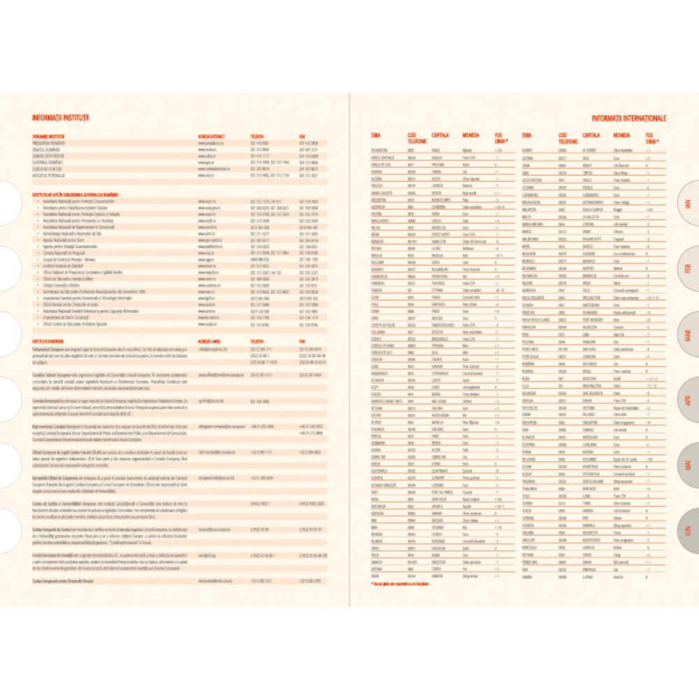 Agenda A5 Zilnica Ego Office, Datata 2022, 400 File, Rosu, 70 g/m² 