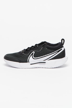 Nike, Zoom Court uniszex sportcipő, Koptatott fekete