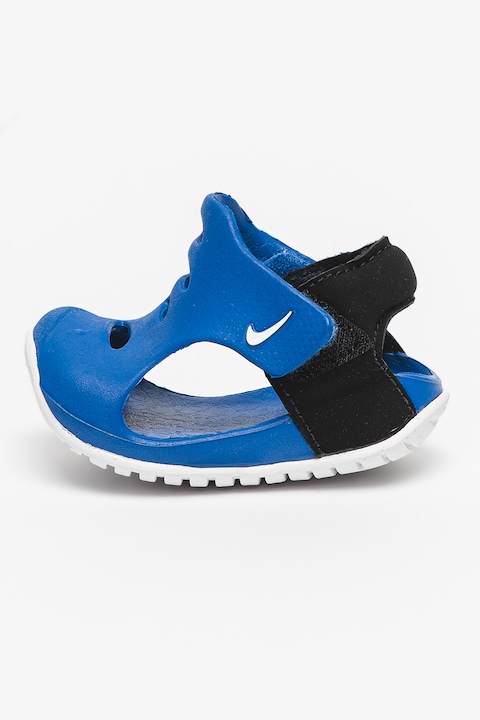 Nike, Sandale cu detaliu logo Sunray Protect 3, Albastru royal