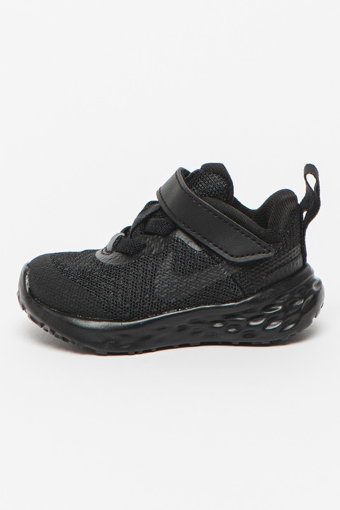 Nike, Pantofi sport usori cu velcro Revolution 6, Negru stins