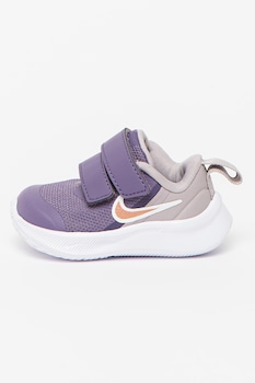 Nike - Обувки за бягане Star Runner 3 с велкро, Аметист
