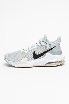 Nike - Баскетболни обувки Air Max Impact 3 с мрежест горен слой, Светлосив/Черен