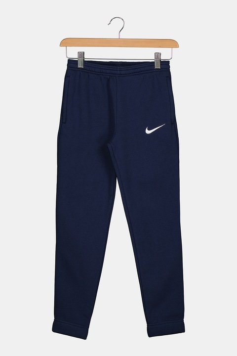 Nike, Футболен панталон с джобове и лого, Тъмносин