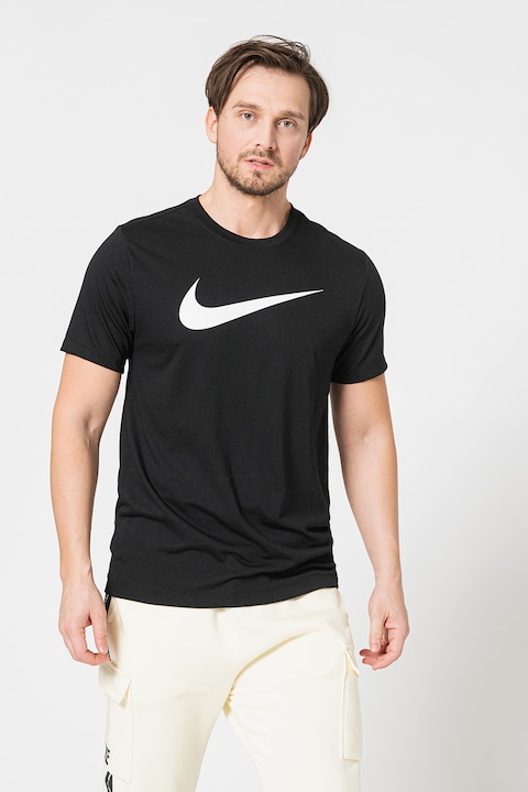 Nike, Tricou cu logo, pentru fotbal Park20, Negru