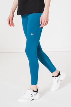 Nike - Фитнес клин Pro с Dri-FI и лого на талията, Бензин синьо