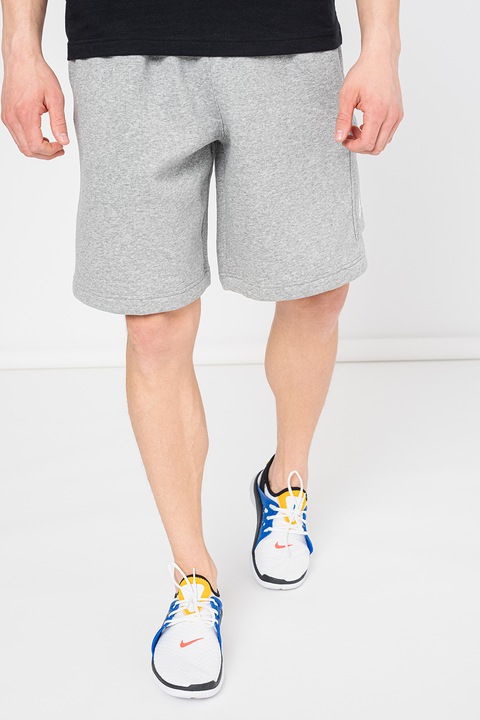 Nike, Bermude sport cargo Sportswear Club, Gri deschis melange