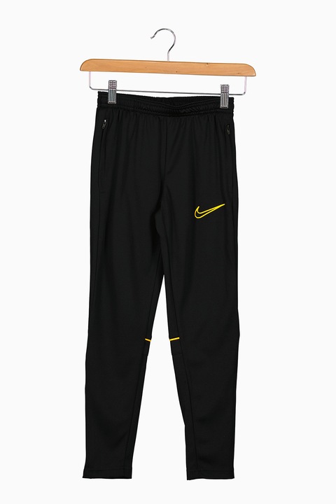 Nike, Футболен панталон Dri-Fit Academy с цепки с цип на глезените, Оранжев, Черен, 128-137 CM